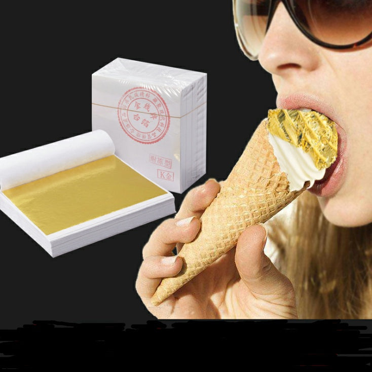 24K gold foil paper pure gold foil paper