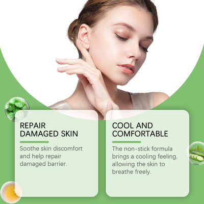 After Sun Exposure, Skin Care Is Dry, Moisturizing, Refreshing And Facial Aloe Vera Gel