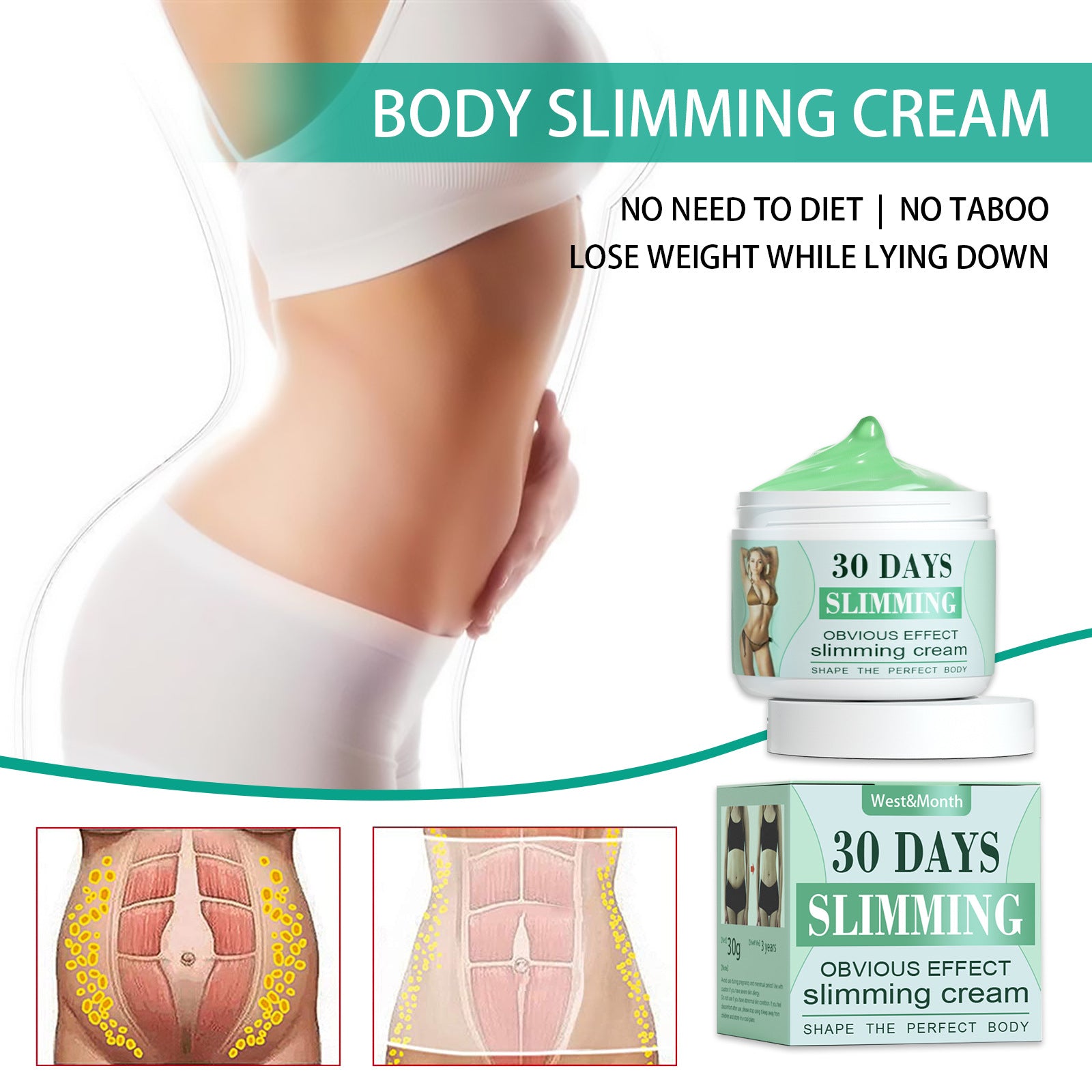 Body Tightening Calf Abdomen Shaping Cream Gentle