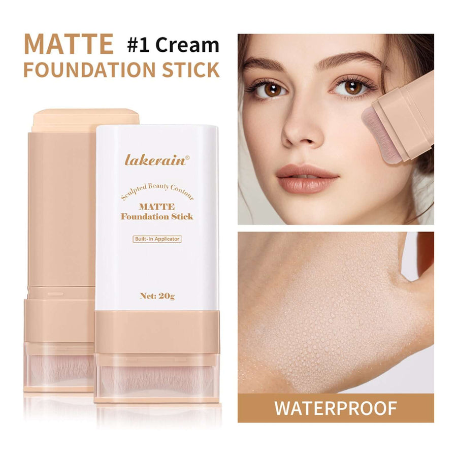 Eraser Stick Foundation Natural Nude Feel with matte formula and built-in applicator for flawless skin care.