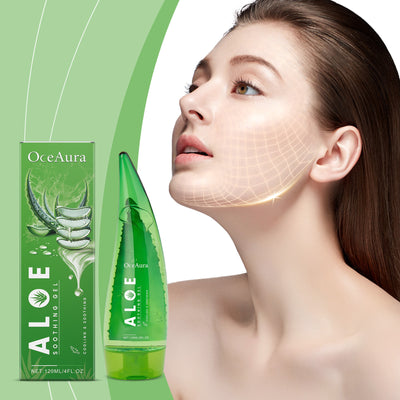 After Sun Exposure, Skin Care Is Dry, Moisturizing, Refreshing And Facial Aloe Vera Gel